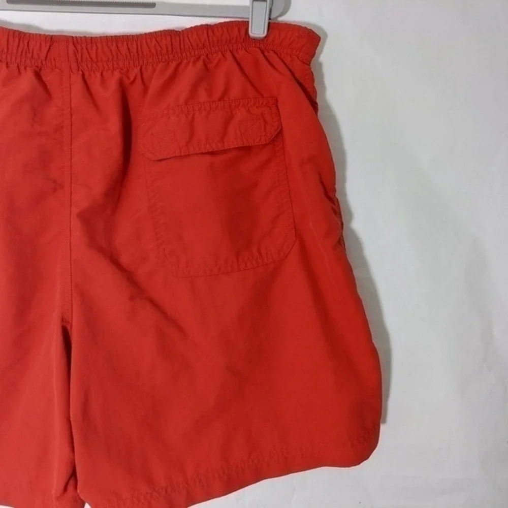 L.L.Bean Swim Trunks Men XL Red Quick Dry Mesh Lined Beach Vacation Board Shorts